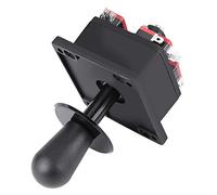 Naroote Bâton de Contrôleur de Jeu de Joystick, Pièces de Rechange de Bricolage en Acier Inoxydable, Joystick de Fonctionnement à 8 Voies avec écrou à Vis Antidérapant, Panneaux Métalliques en Bois