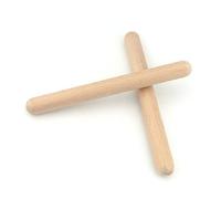 Naroote Bâton de Rythme Musical en Bois, Son Clair pour Enfants, Cours de Musique Scolaire, Paquet de 2 Baguettes Claves, Bois Massif 7,9x0,8 Pouces, pour Groupes de Chorale, Orchestre (1 Paire)