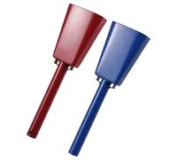 Naroote Bell, Vache Bell 2 Pack Cowbell avec des Fabricants de Poignées Sporting Football Games Ranch Sports 10 Pouces Cow Percussion Musical Instrument (25x7.7x4,3 cm)