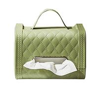 Naroote Boîte à Mouchoirs Multifonctionnelle, Support de la Boîte à Mouchoirs Permettant de Gagner de l'espace, Facile à Dessiner, Fabrication Soignée, Compacte pour le Salon (GREEN)