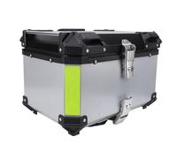 Naroote Boîte Arrière de Moto, Doublure de Rembourrage Résistante à l'eau 50 L, Boîtier Supérieur de Moto, Plaque Inférieure à Dégagement Rapide, Alliage d'aluminium Anti-poussière pour Casque