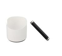 Naroote Boîte de Bourreur de café de 4,5 Pouces, Boîte de Bourreur de café Pratique d'acier Inoxydable de de Résistante à la Corrosion de Grande capacité (WHITE)