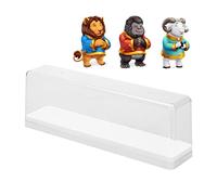 Naroote Boîte de Présentation de Collection de Figurines, Vitrine de Figurines d'action en Forme de Rectangle Bien Organisée, Empilable, Anti-poussière pour Le Bureau (White)