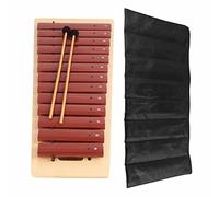 Naroote Boîte de Xylophone en Bois, Instrument de Musique en Pin à Pas élevé pour Enfants pour Spectacle Musical Rouge