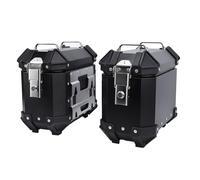 Naroote Boîte Latérale de Moto, Valises Latérales de Moto, capacité de 18 litres, étanche avec Poignée pour l'équitation pour de Casque (Black)