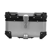Naroote Boîte Supérieure à Moto, Porte-Bagages en Alliage en Alliage en en de Moto 32L avec Verrouillage de sécurité pour Le Voyage (Silver)