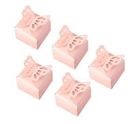Naroote Boîtes à Dragées Papillon Rose, Jolie Décoration 3D pour Fête, Mariage, Anniversaire, 50 Pièces, Boîte en Papier irisé pour la Journée des Enfants, 6x6x5,5 Cm