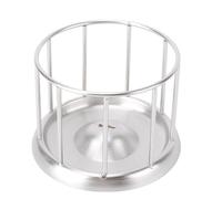 Naroote Bol d'alimentation pour Tortues en Acier Inoxydable, avec Base Antidérapante, Conception Résistante à la Chaleur, pour Lézards, Tortues, Caméléons, Fournitures pour Animaux de (S 3,3x6,6