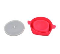 Naroote Bol en Silicone pour Pop-corn avec Couvercle Pliable (Rose rouge) | Gain de place, passe au lave-vaisselle, silicone résistant à la chaleur, utilisation au -ondes