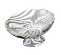 Naroote Bol sur Pied, Bol Décoratif, Bol à Fruits Décoratif, Pieds en Plastique, Conception Creuse Amovible avec Trou de Drainage pour Fête, Déjeuner, Dîner, Pique-nique, Camping