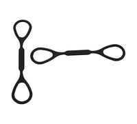 Naroote Bouchon Coulissant pour Trompette, Anneaux élastiques pour Empêcher le Glissement des Glissières de Valve de Cloche pour Musiciens, Ensemble de 2 Pièces en Silicone Noir