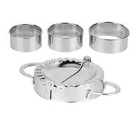 Naroote Boulette Maker en Acier Inoxydable, Grande Taille | Outil manuel, matériau de qualité alimentaire, parfait pour les raviolis, wontons, facile à utiliser, efficace, durable.