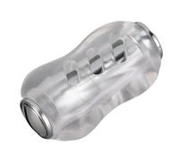 Naroote Bouton de Poignée de Moulinet de Pêche, Poignée de Moulinet de Pêche Légère Texturée Antidérapante pour la Réparation (Argent Noir)