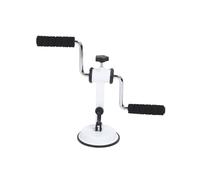 Naroote Bras Vélo Niveaux de Traînée Réglables Appareil D'entraînement du Haut du Bras pour Le Fitness à Domicile adapté aux Voyages au Bureau Léger Portable en Acier au Carbone (White)