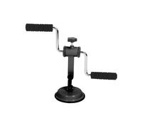 Naroote Bras Vélo Niveaux de Traînée Réglables Appareil D'entraînement du Haut du Bras pour Le Fitness à Domicile adapté aux Voyages au Bureau Léger Portable en Acier au Carbone (Black)