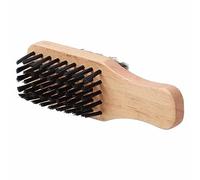 Naroote Brosse à Barbe Professionnelle, Manche en Bois Ergonomique, pour | Poils en nylon, équilibre doux-dur optimal, pour soigner les moustaches, démêler la barbe, exfolier la peau