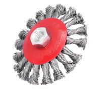 Naroote Brosse à Tasse, Brosse Métallique pour Brossage en Fil de Brossage de à l'angle de Roue à Nouée Tasse de Broyage de Peinture de Rouille