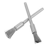 Naroote Brosse de Polissage en Fil D'acier, Outil de Meulage Efficace pour Métal, Bois, Pierre, 15 Pièces pour Meuleuse Rotative électrique Pneumatique, Mandrin de 3mm ((3*5mm Type de stylo)