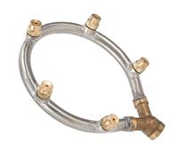 Naroote Buse de Brumisation Arroseur Circulaire Réglable pour L'irrigation du Jardin, Refroidissement, Dépoussiérage, Buse D'atomisation à 5 Têtes pour L' du Jardin, Acier Inoxydable, 5,1 X 3,9 X