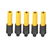 Naroote Buse de Tuyau Haute Pression, Conception Ergonomique Durable pour une Irrigation Efficace du Jardin, Ensemble de 5 Pièces Jaune Noir