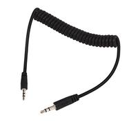 Naroote Câble à Ressort pour Appareil Photo, Cordon Durable en Métal et Plastique pour Série EM, Câble de Déclenchement Extensible de 1 M pour Prise de Télécommande 3,5 Mm, adapté à L'interface