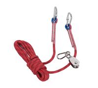 Naroote Câble d'attache pour Chien, Système de Chariot, Câble de Laisse Réfléchissant Portable et Sûr pour Le Camping et l'extérieur (Rouge)