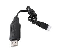 Naroote Câble de Chargement USB, Chargeur de Batterie Li ION 7,4 V, Prise XH 3 Broches avec Interface Standard, Idéal pour Les Voitures RC 18301, 18302, 18303, 18304, 18311, 18312, 18313, 18314 et