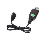 Naroote Câble de Chargeur USB, Chargeur de Prise JST 3,7 V, de Batterie au Lithium avec Charge Rapide, pour Avion RC 244016 Voiture RC