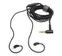 Naroote Câble de Mise à Niveau des écouteurs, Amélioration Professionnelle de la qualité du Son Stéréo pour les Amateurs de Musique, Prise Coudée à 2 Broches de 0.78mm à 3.5mm