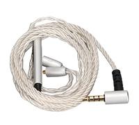 Naroote Câble de Mise à Niveau des écouteurs en Cuivre plaqué Argent, 184 Cœurs, Fil de Remplacement MMCX avec Micro pour Casque SE846 SE535