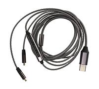 Naroote Câble pour écouteurs, Microphone de Type C, Longueur 120 Cm, Câble de Remplacement pour écouteurs, Noyau en Cuivre sans Oxygène pour