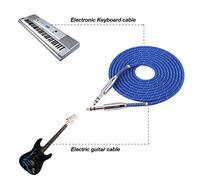 Naroote Câble Stéréo Précis Mâle à Mâle de 6,35 Mm avec Bobine Anti-rupture pour Mélangeur de Guitare électrique Stéréo, Câble de 20 M - Matériau de Haute qualité, adapté aux Amateurs de Musique (3