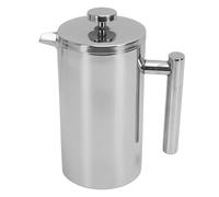 Naroote Cafetière à Piston, Cafetière à Piston Isotherme à Double Paroi en Acier Inoxydable 304 avec Poignée en échelle et Bec Verseur en U, pour le Camping, le Bureau, les Voyages (600 ml)