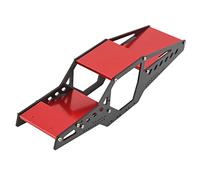 Naroote Cage de Carrosserie à Cadre en Aluminium CNC pour Voiture RC, Conception Améliorée pour Les Modèles SCX24 1/24 (Rouge)