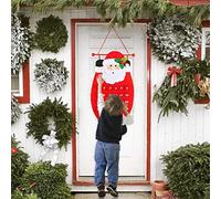 Naroote Calendrier de L' en Feutre Calendrier de Compte à Rebours de 24 Jours de Compte à Rebours Suspendu Design du Père Noël pour la Décoration Intérieure avec 1 * de à de Noël (178.00)