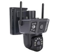 Naroote Caméra de Sécurité d'Extérieur, Caméra de Sécurité WiFi sans Fil à Énergie Solaire avec Détection de Mouvement PIR, Image Nette de 8 MP, pour l'Arrière-Cour, Le Jardin