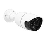 Naroote Caméra de sécurité Factice avec Lumière LED Rouge Clignotante - Simulation Réaliste avec 28 LED pour Utilisation Intérieure et Extérieure - Matériau ABS à économie D'énergie - 1 Paquet