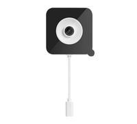 Naroote Caméra de Sécurité pour Fenêtre, Caméra d'Intérieur Magnétique 3 MP 2,4 GHz et 5 GHz avec Affichage de l'Heure & Détection Humaine par IA pour Camping-Cars, Magasins (White)