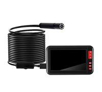 Naroote Caméra D'inspection Endoscopique Industrielle 1080P HD avec écran 4,3" pour L'inspection Automobile et Pipeline, étanche IP67, Objectif 8 Mm, Fil Dur 2 M (ou)
