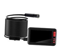 Naroote Caméra D'inspection Endoscopique Industrielle 1080P HD avec écran 4,3" pour L'inspection Automobile et Pipeline, étanche IP67, Objectif 8 Mm, Fil Dur 2 M (Fil dur de 2 m)
