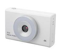 Naroote Caméra Numérique, Appareil Photo Appareil Photo Numérique avec Remplissage Light 4K HD Retro CCD 8X Zoom Kids Camera pour Les élèves Adolescents Garçons Girls Seniors (White)