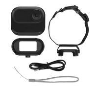 Naroote Caméra pour Collier d'animal, Caméra Sportive Anti-Tremblement avec écran Couleur HD IPS et Objectif Grand Angle, Conception Magnétique, pour Le Cyclisme, la Course à Pied (Black)