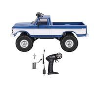 Naroote Camion RC 1/16, Véhicule Tout-Terrain Télécommandé 2.4 G 4 Roues Motrices avec Amortisseurs en Alliage et Toit Lumineux Sept Couleurs, Camion de Course Crawler étanche (Blue)