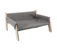 Naroote Canapé pour Chat, Lit pour Chat surélevé, Structure en Bois à Forte capacité de Charge pour Une Utilisation en Intérieur (Grey)