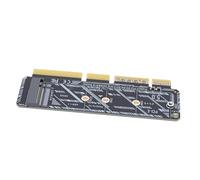 Naroote Carte Adaptateur M.2 SSD vers PCIe, Conception Fine pour Serveur 1U Plug and Play, Prend en Charge PCIe 5.0 X16 Rétrocompatible avec 4.0 3.0, pour M.2 NVMe 2230 2242 2260 2280 SSD