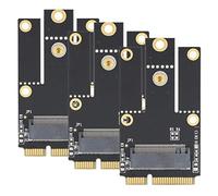 Naroote Carte Adaptateur Réseau Fil M2 vers Mini PCI-E, 3 Pièces, Support Durable, échange à Chaud pour Les Amateurs de Technologie de Réseau