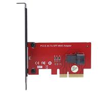 Naroote Carte Adaptateur SFF-8643 vers PCI-E 4X, Convertisseur Compact pour PCIe NVMe U.2 SSD 2.5 Pouces, Compatible avec Les Systèmes et