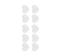 Naroote Carte de Couleur de Vernis à Ongles en Verre Sûr, Joli Présentoir de Nail Art en Forme de Cœur pour Manucure, 50 Pièces