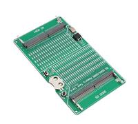 Naroote Carte de Test de Fente Mémoire DDR4 DDR5 2 en 1 pour Ordinateur Portable, Testeur de Mémoire PCB Vert avec Indicateur LED, Entrée d'alimentation USB, pour Techniciens