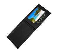 Naroote Carte de Vœux Vidéo de 7 Pouces PU A5 Brochure Vidéo électronique Mémoire 4G 1500mAh Type C Écran Couleur 720P pour la publicité D'anniversaire de Mariage Commerciale